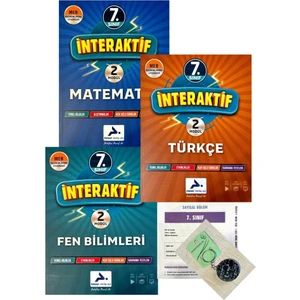 Paraf Yayınları 7. Sınıf İnteraktif Matematik - İnteraktif Türkçe - İnteraktif Fen Bilimleri + Deneme - Açacaklı Anahtarlık