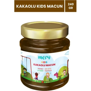 Çocuklar Için Özel Pekmez, Arı Sütü, Propolis ve Vitamin Katkılı Kids Kakaolu Macun 240 gr