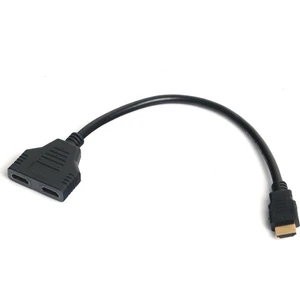 Dark HDMI Erkek - 2 x HDMI Dişi Çoklayıcı