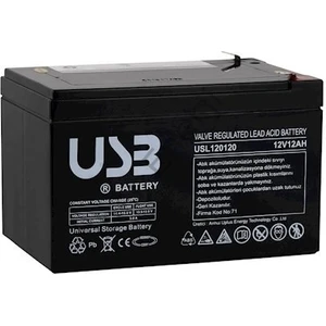 USB Aku 12V 7AH Bakımsız Kuru Akü