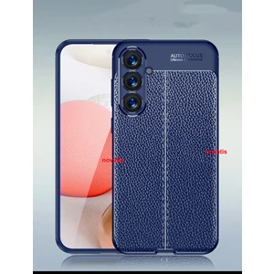 Samsung Galaxy A25 Kılıf Kamera Korumalı Deri Görünümlü Yumuşak Mat Silikon Soft Premium Kapak