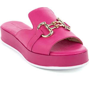 Hush Puppies Asan (624219) Anatomik Taban  Deri Tokalı Şık Kadın Terlik