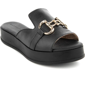 Hush Puppies Asan (624219) Anatomik Taban  Deri Tokalı Şık Kadın Terlik