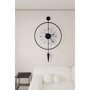 MetaQuartz Aksesuar (Büyük Boy-- 50*90 cm) Luxrypendulum Series - Modern Dekoratif Metal Duvar Saati Metal Modern Yuvarlak