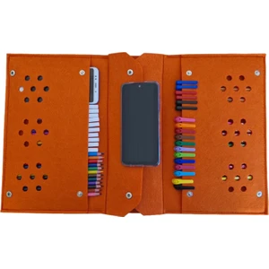 Next Craft Kalemlik Çanta Tablet Boya Kalem Defter Düzenleyici Çanta 4 Gözlü Çok Amaçlı
