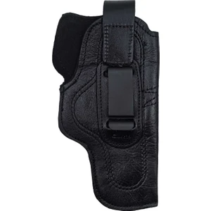 Glock 19 Için Uyumlu Çorap Tipi Deri Iç Kılıf Metal Maşalı Siyah