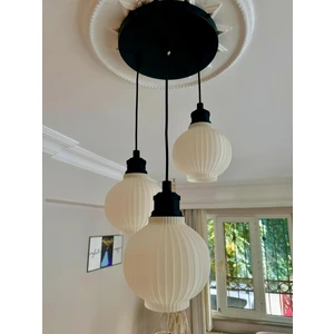 Limon 3Design Bohem 3'lü Sarkıt Avize - 3 Başlıklı Avize Iskandinav Modern Tasarım Yatak Odası Salon Yemek Odası