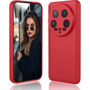 Xiaomi Mi 14 Ultra Kılıf Yüksek Kalite 3D Kamera Korumalı Içi Kadife Lansman Liquid Silikon Kapak