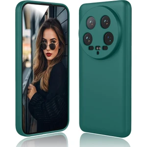 Xiaomi Mi 14 Ultra Kılıf Yüksek Kalite 3D Kamera Korumalı Içi Kadife Lansman Liquid Silikon Kapak
