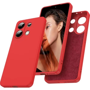 Xiaomi Poco M6 Pro 4g Kılıf Yüksek Kalite 3D Kamera Korumalı Içi Kadife Lansman Liquid Silikon Kapak