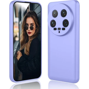 Xiaomi Mi 14 Ultra Kılıf Yüksek Kalite 3D Kamera Korumalı Içi Kadife Lansman Liquid Silikon Kapak