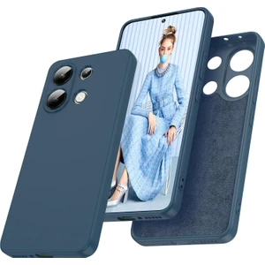 Xiaomi Poco M6 Pro 4g Kılıf Yüksek Kalite 3D Kamera Korumalı Içi Kadife Lansman Liquid Silikon Kapak