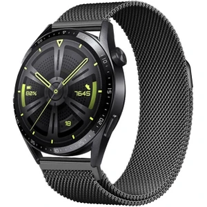 Gear S2 Band-12 20MM Metal Hasır Kordon-Siyah