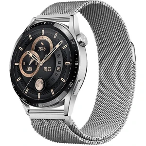 Xiaomi Amazfit Pace Band-12 22MM Metal Hasır Kordon-Gümüş
