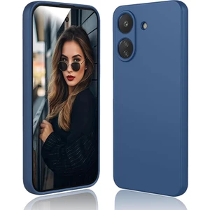 Xiaomi Redmi 13C / Poco C65 Kılıf Yüksek Kalite 3D Kamera Korumalı Içi Kadife Lansman Liquid Silikon Kapak