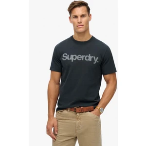 Bisiklet Yaka Baskılı Lacivert Erkek T-Shirt M1011928A98T_CORE Logo Cıty Loose T