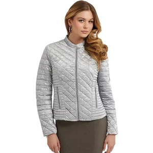 Normal Gri Kadın Ceket New Vona Jacket - Polyamıde Leather