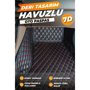 Hyundai Accent Blue (2011-2018) Birebir Uyumlu Araca Özel Dikim 7d Deri Paspas