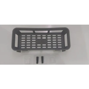 Main Shop 2'li Düzenleyici Yapışkanlı Mutfak ve Banyo Rafı, Şampuan, Sabun, Duş Jeli Antrasit Renk