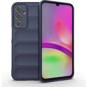 Case 4u Galaxy A25 Kılıf Esnek Tpu Oyuklu Arka Yüzey Tasarımlı Etnik Silikon Kapak Lacivert