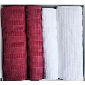 Land Beyaz-Pembe Best Set Hamam Takımı