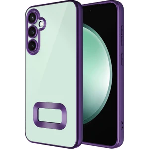 Samsung Galaxy A55 Kılıf Kamera Korumalı Logo Gösteren Omega Kapak