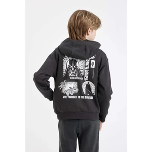Erkek Çocuk Star Wars Bisiklet Yaka Sırt Baskılı Sweatshirt C9737A824AU
