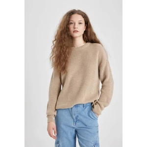 Bisiklet Yaka Selanik Kumaş Basic Düz Triko Kazak H6905AZ24WN