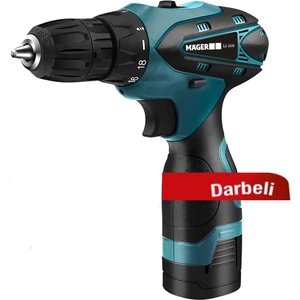 Darbeli İki Akülü Şarjlı Vidalama Matkap Çantalı 24 Parça Set