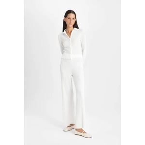 Regular Fit Beli Lastikli Basic Düz Bürümcük Pantolon D4415AX24AU
