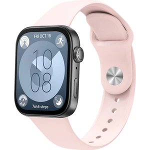 Huawei Watch Fit 3 Krd-11 22MM Silikon Kordon-Pembe