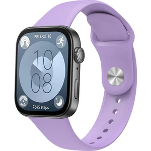 Huawei Watch Fit 3 Krd-11 22MM Silikon Kordon-Lila