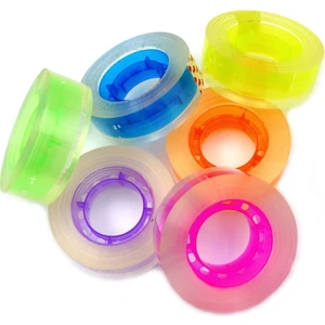 Kristal Şeffaf Bant Renkli Makaralı 19 Mm. x 33 Mt. (1 Adet)