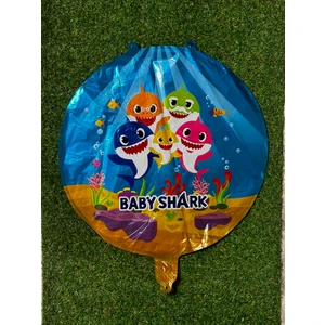 Baby Shark Çift Taraflı Folyo Balon