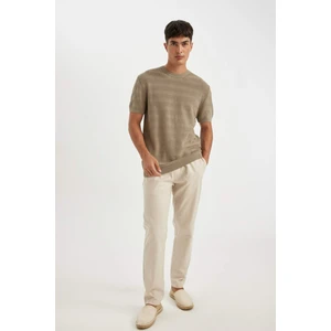 %100 Pamuk Yazlık Jogger Pantolon Dar Paça Beli Bağcıklı Lastikli Cepli Z6475AZ24AU