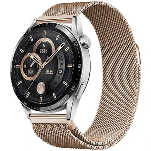 Gear S2 Prolysus Band-12 20MM Metal Hasır Kordon-Rose Gold