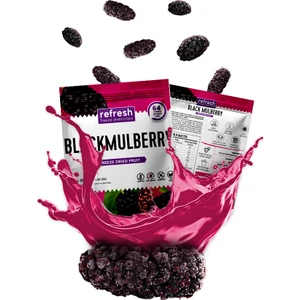 Refresh Chips Freeze Dried Karadut - Dondurularak Kurutulmuş Meyve - Freeze Dry Meyve Kurusu 30gr