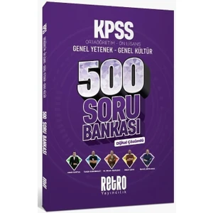 Retro Yayınları Kpss Lise Ortaöğretim Ön Lisans 500 Soru Bankası Dijital Çözümlü
