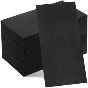 33*33 Garson Katlama Siyah Peçete -50 Adet