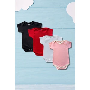 Betül Bebek 4lü Çıtçıtlı Organik Pamuk Bebek Zıbınları