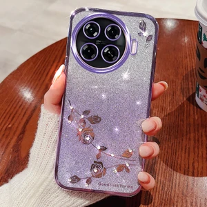 Tecno Spark 20 Pro Plus Tpu Telefon Kılıfı Parıltılı Çiçek Estetiği (Yurt Dışından)