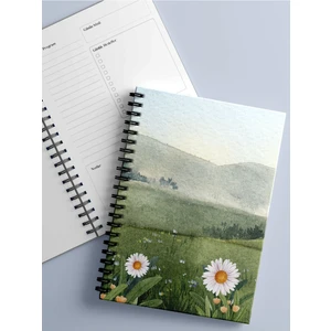 Günlük Planlayıcı 80 Gün Planlama Defteri - A5 Spiralli Defter (Papatya)