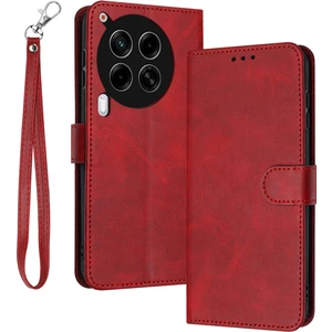 Tecno Camon 30 Deri Stand Düşmeye Lı Telefon Kılıfı (Yurt Dışından)