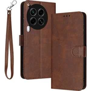 Tecno Camon 30 Deri Stand Düşmeye Lı Telefon Kılıfı (Yurt Dışından)