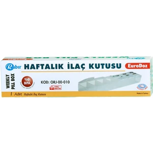 Haftalık Ilaç Saklama Kutusu X 3 Adet