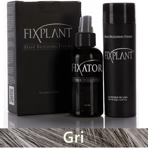 Fıxplant Saç Dolgunlaştırıcı Set Topik 28 Gr. + Sprey | Seyrek Saçlar Için Saç Tozu | Fixplant Saç Fiberi