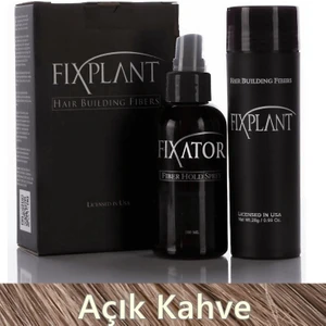 Fıxplant Saç Dolgunlaştırıcı Set Topik 28 Gr. + Sprey | Seyrek Saçlar Için Saç Tozu | Fixplant Saç Fiberi