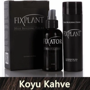 Fıxplant Saç Dolgunlaştırıcı Set Topik 28 Gr. + Sprey | Seyrek Saçlar Için Saç Tozu | Fixplant Saç Fiberi