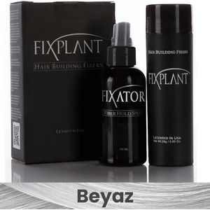 Fıxplant Saç Dolgunlaştırıcı Set Topik 28 Gr. + Sprey | Seyrek Saçlar Için Saç Tozu | Fixplant Saç Fiberi