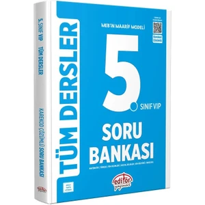 Editör Yayınları 5. Sınıf Maarif Modeli Tüm Dersler Soru Bankası